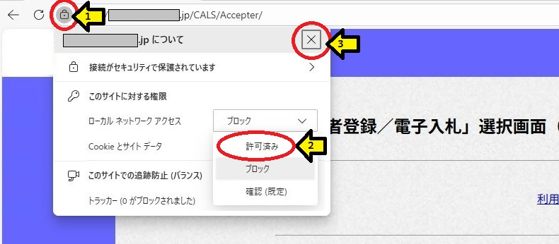 説明画面（Microsoft Edge)